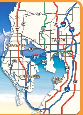 Interactive Maps of Tampa Bay Florida - Choose an online interactive attractions map of Tampa ...