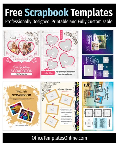 4+ Free Scrapbook Templates for MS Word - Customizable