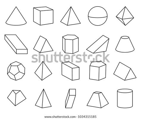 Cone Pyramid Shapes Set Poster Collection Stock Vector (Royalty Free) 1034315185 | Shutterstock