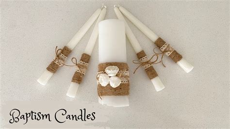 How to make a DIY Baptismal Candle - YouTube