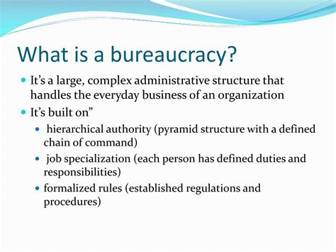 PPT - Government at Work: The Bureaucracy PowerPoint Presentation, free download - ID:2815070