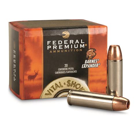 Federal Vital-Shok Barnes Expander, .500 S&W, 275 Grain, 20 Rounds ...