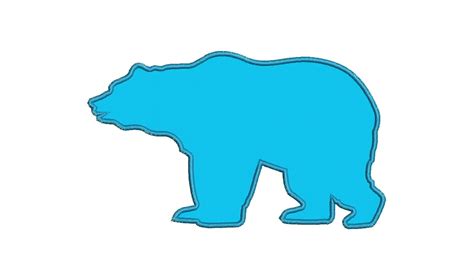 Silhouette Grizzly Bear Applique Designs Machine Applique