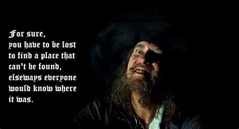 Why Captain Barbossa is a real genius to me.