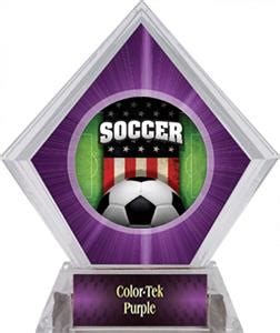 E111372 Awards Patriot Soccer Purple Diamond Ice Trophy