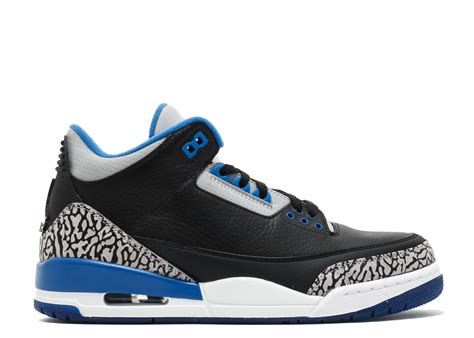 Air Jordan 3 Retro "sport Blue" - Air Jordan - 136064 007 - black/sport blue-wolf grey | Flight Club