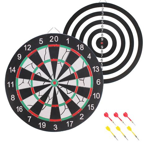 12'' 15'' 17'' Inches Professional Darts Boards Set Double Side ...