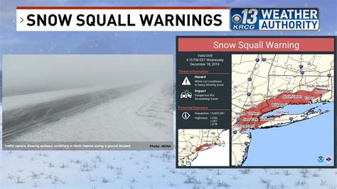 What is a snow squall warning?