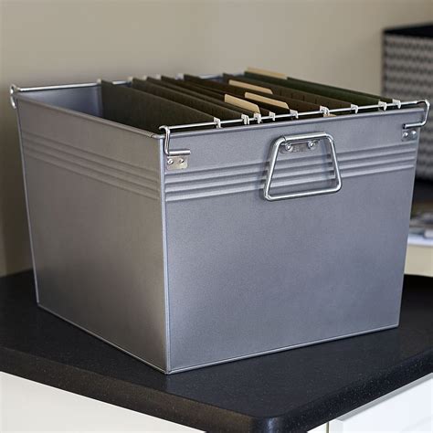 Household Essentials Metal File Box & Reviews | Wayfair