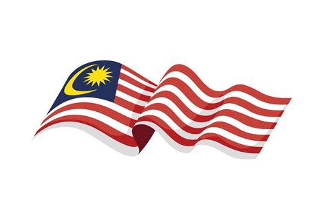 malaysia flag waving 3753011 Vector Art at Vecteezy