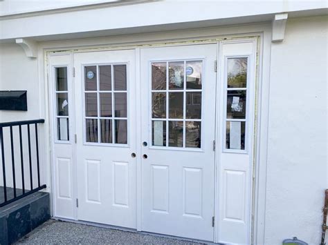 How to Replace Garage Door with French Doors and Sidelites - Hydrangea ...