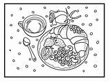 Breakfast Food Coloring Pages sketch template