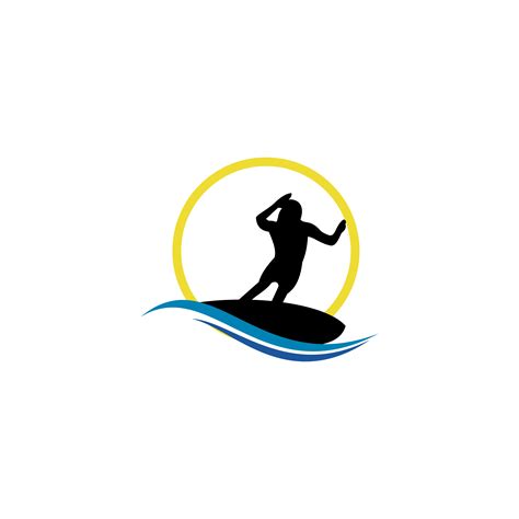 Surf logo template, water sports design vector. 3189876 Vector Art at Vecteezy