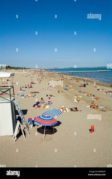 Venice Lido Beach Italy Stock Photo - Alamy