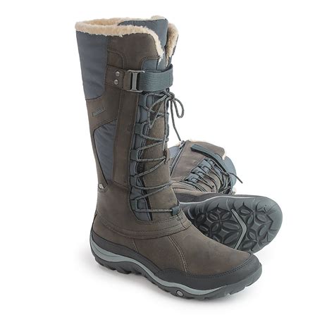 Merrell Murren Tall Leather Snow Boots (For Women) - Save 50%