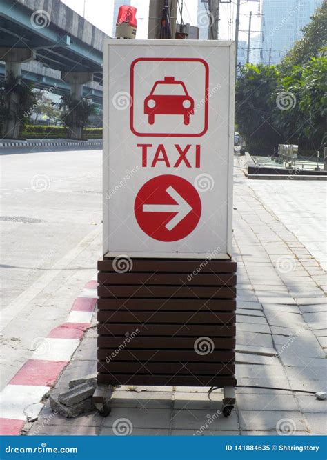 Taxi sign stock image. Image of business, traffic, symbol - 141884635