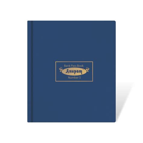 Bank Pass Book No. 5 (PVC) - Anupam Stationery