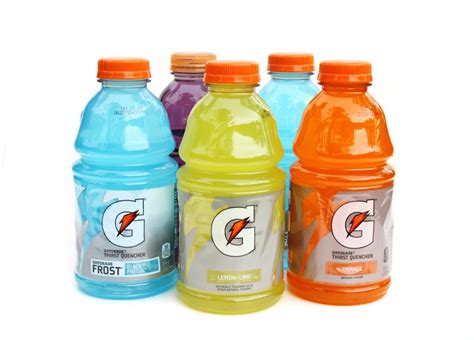 Gatorade And Powerade Energy Chart