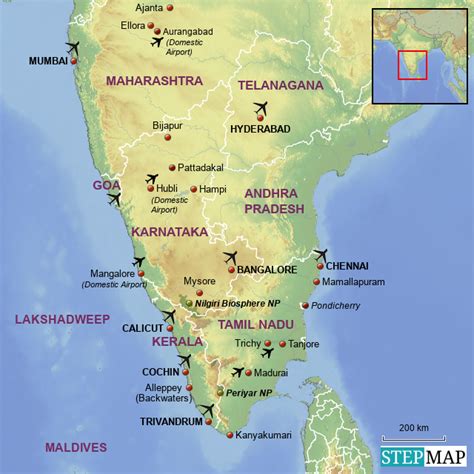 South India Political Map