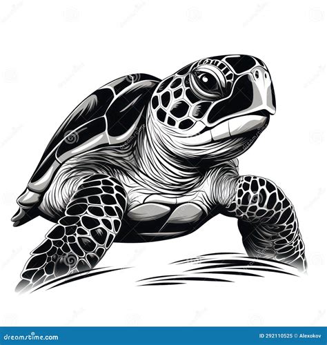 Attractive Turtle Logo Design AI Generated Stock Illustration ...