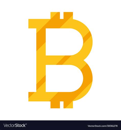 Bitcoin money sign Royalty Free Vector Image - VectorStock