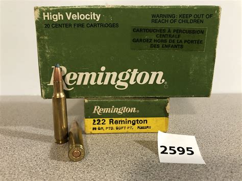 AMMO: 40X REMINGTON .222 REM - 50GR PSP - Kidd Family Auctions