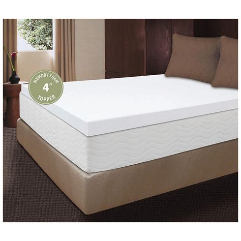 Visco 4" Memory Foam Mattress Topper - 227171, Mattress Toppers at Sportsman's Guide