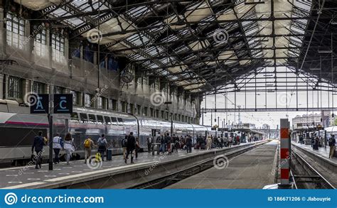 View of the Historic Gare De Lyon Train Station in Paris Editorial Photo - Image of historic ...