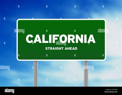 California Highway Sign Stock Photo - Alamy