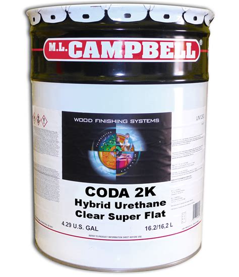 CODA 2K Hybrid Urethane Clear Super Flat 5 Gallons | DSI | Woodworking Supplies