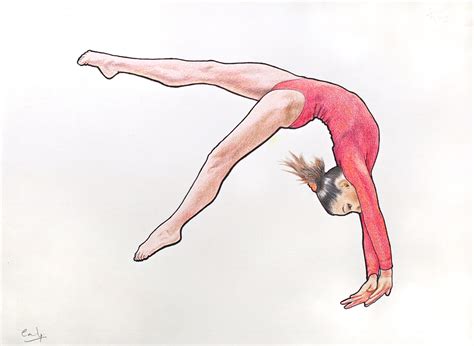 Gymnast Drawing at GetDrawings | Free download