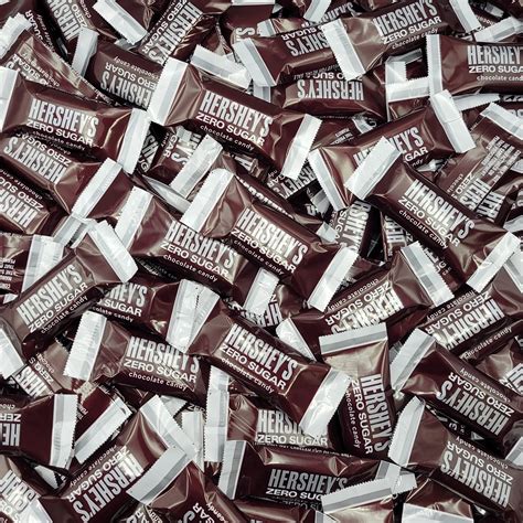 Buy Hershey's Zero Sugar Chocolate Candy Miniature Bars –Sugar Free ...