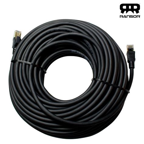 RANSOR® CAT8 30m/100ft Premium Ethernet Cable - Black > Network Cables > ADVANTI