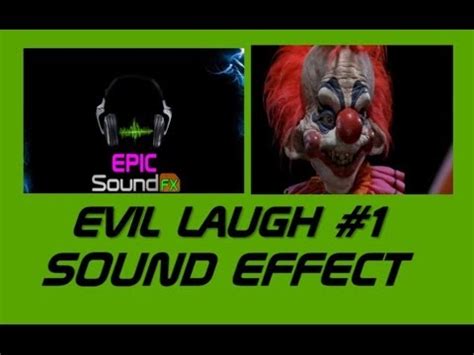 CLOWN LAUGH sound effect - creepy EPICsoundFX - YouTube