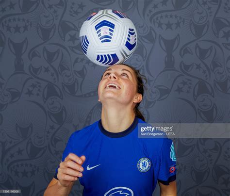 Jessie Fleming of Chelsea poses during the UEFA Women's Champions ...