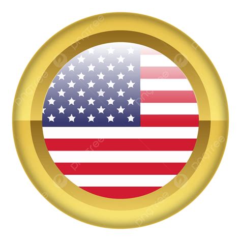 Usa Badge Vector PNG Images, Usa Golden Flag Badge, American Flag Golden Badge, Usa Circular ...