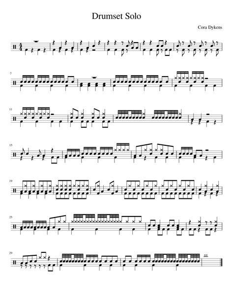 Pin by Dino Saur on Drum sheet music | Drum sheet music, Drum lessons ...