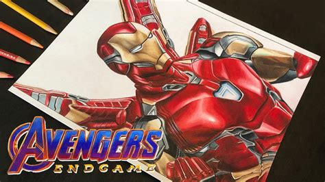 [Avengers Endgame] | Iron Man New Suit | Drawing | Marvel - YouTube