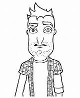 Hello Neighbor Coloring Pages  Free Printable For Kids sketch template