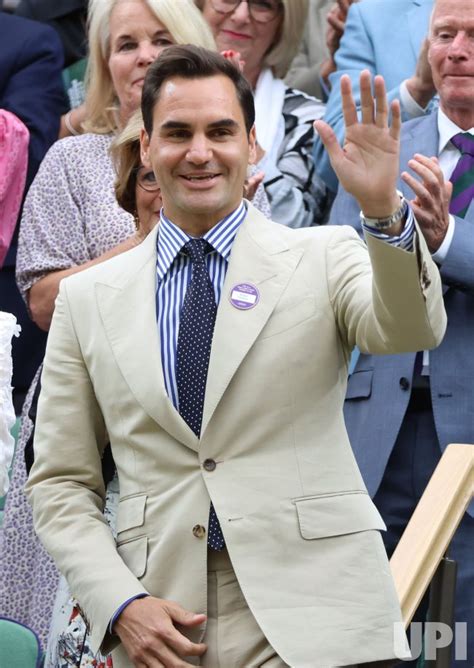 Photo: Roger Federer at Wimbledon 2023 - LON2023070413 - UPI.com