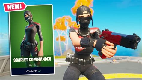 NEW SCARLET COMMANDER Skin Gameplay in Fortnite! - YouTube