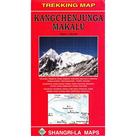 Kanchenjunga Makalu Trekking Map - Shangri-La Maps