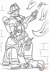 Printable Firefighter Coloring Pages sketch template