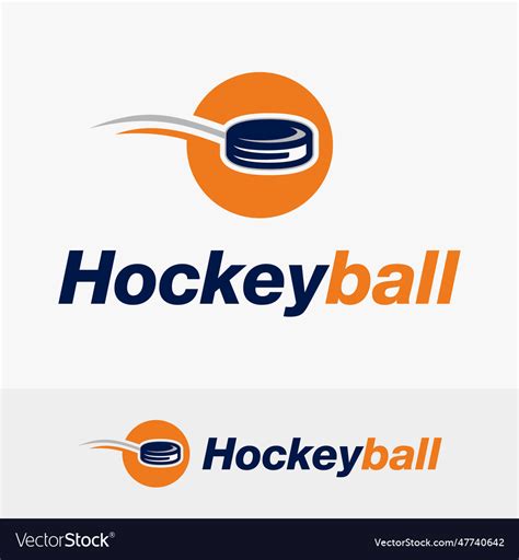 Hockey logo design Royalty Free Vector Image - VectorStock