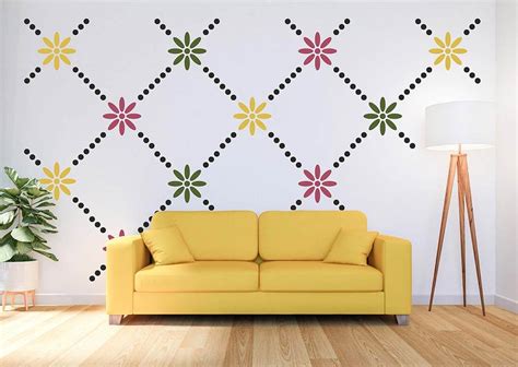 Large Flower Stencils, Floral Stencils for Wall Painting