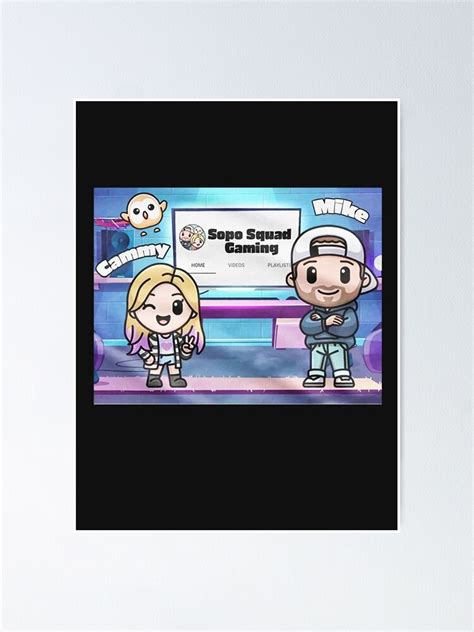 "Sopo Squad Gaming Merch Logo Shop" Poster for Sale by DrDavionWest ...