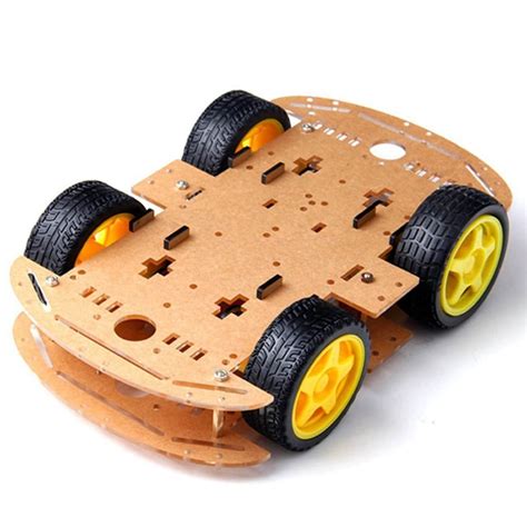 Robot Chassis with wheels and motors | GeeksValley