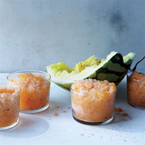 Cantaloupe and Black Pepper Granita Recipe | Epicurious