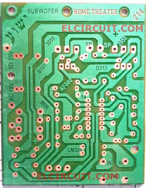 Subwoofer Home Theater Power Amplifier - Electronic Circuit