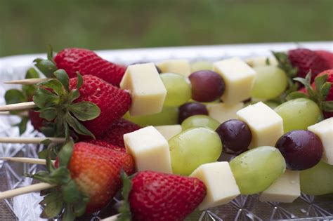 Fruit & Cheese Kabobs- Easy Cookout Appetizer - Divas Can Cook